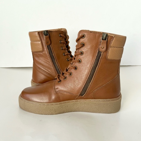 Roolee just wandering leather lace up platform boots 7 NEW - Picture 8 of 14